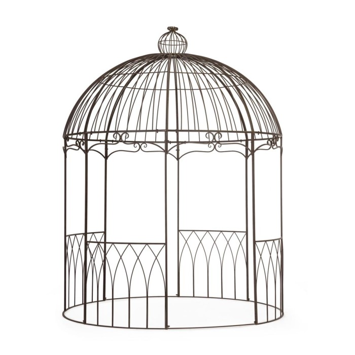 GAZEBO BRUMAL METALLO MARRONE